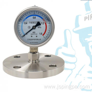 High precision shock proof diaphragm pressure gauge